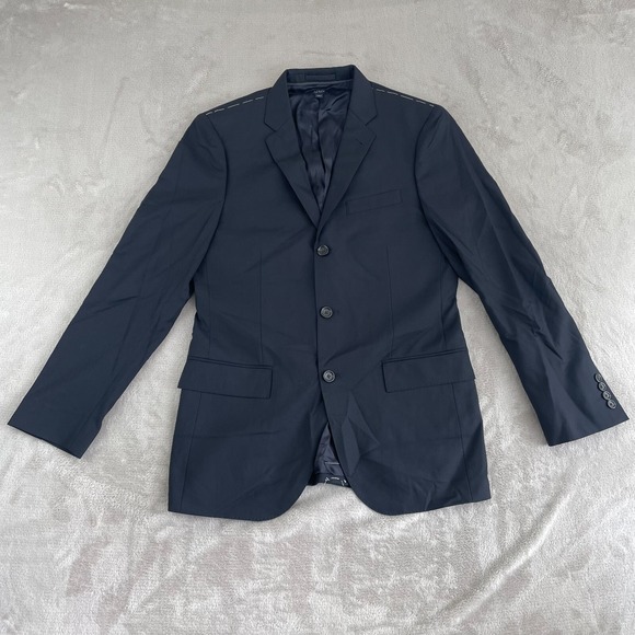 Loro Piana J Crew Ludlow Sports Coat‎ Blazer Men 38R Navy Blue Italian Wool $395